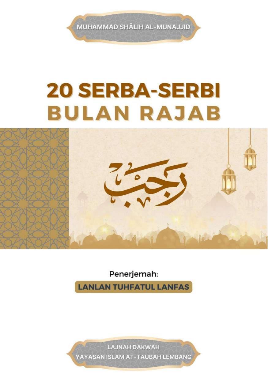 20 Serba-Serbi Bulan Rajab