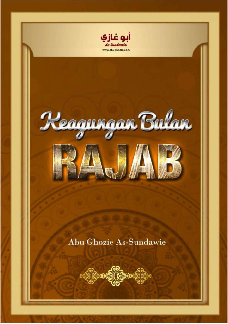 Keagungan Bulan Rajab