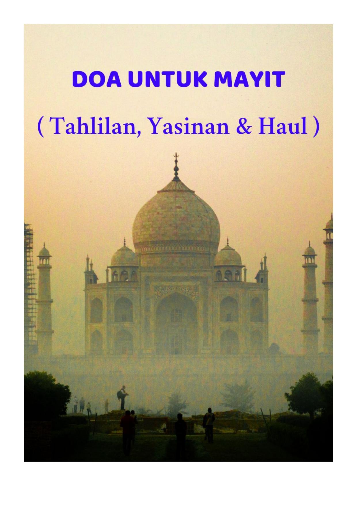 Salinan 1.119) Doa Untuk Mayit (Tahlilan, Yasinan & Haul)