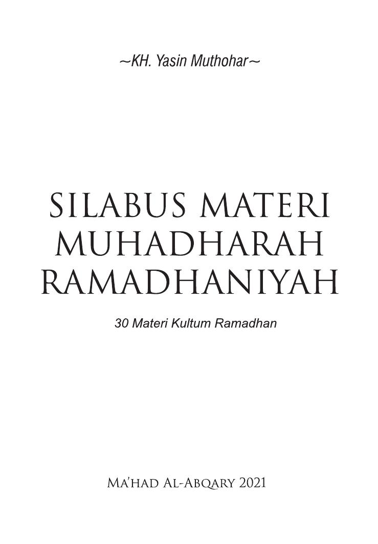 Salinan 1.069) Silabus Ramadhan 21