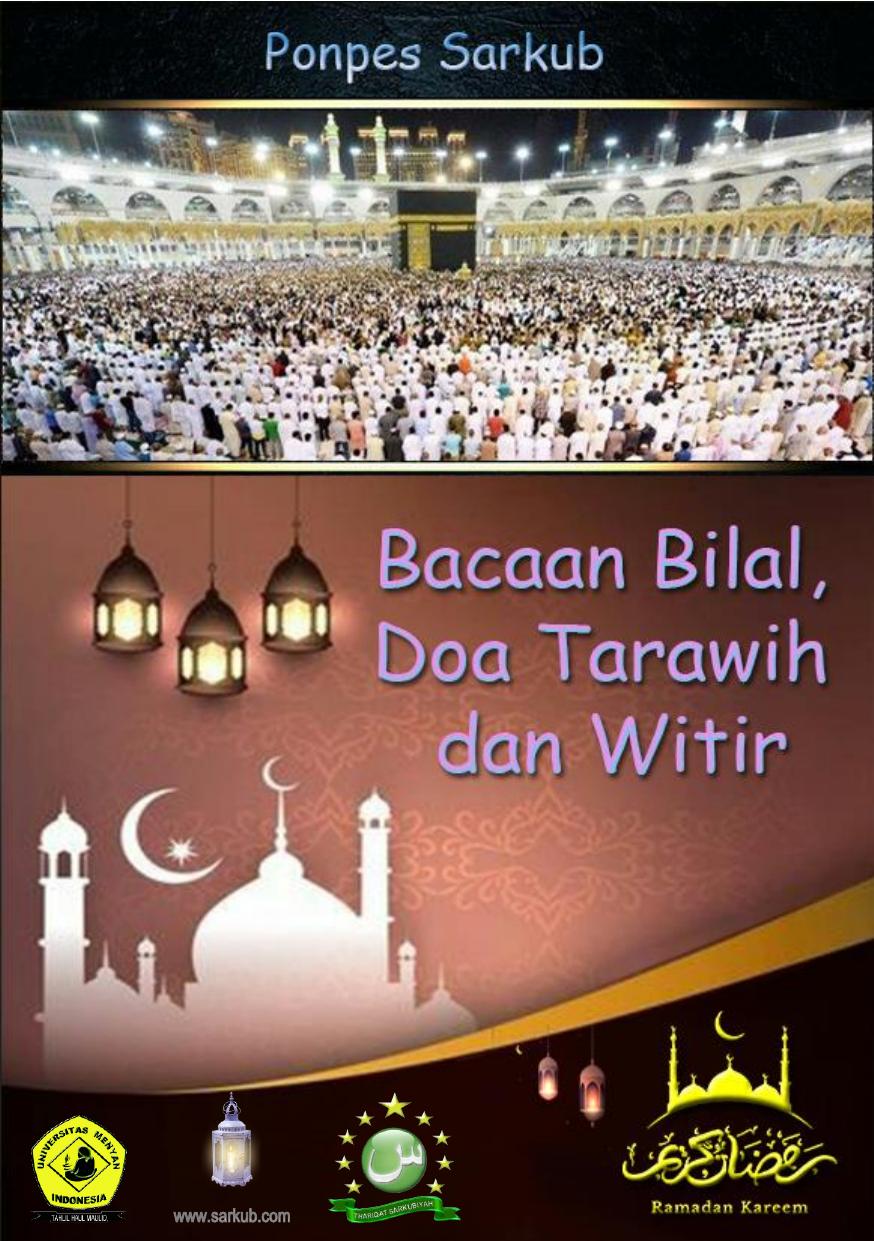 Salinan 1.066) Bilal dan Doa Tarawih Witir