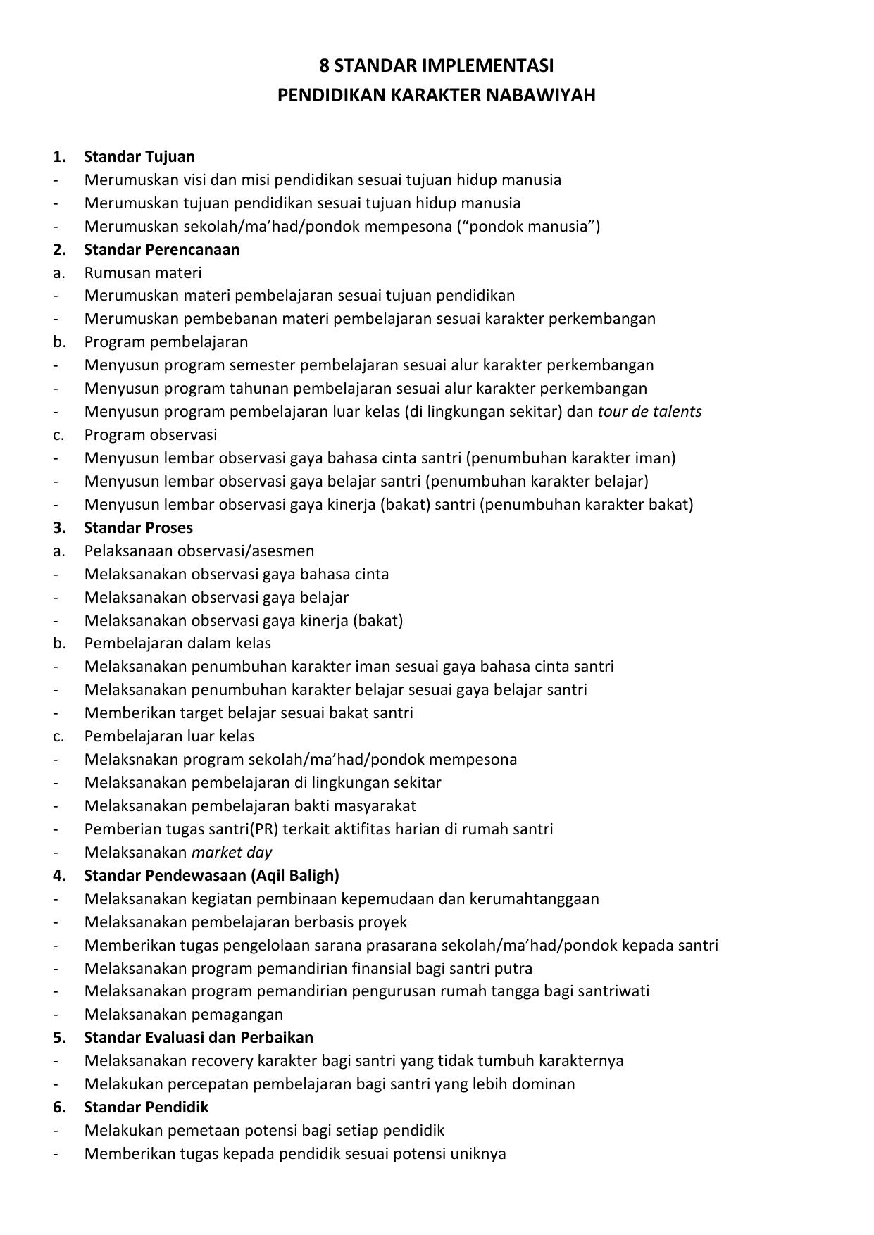 8 STANDAR IMPLEMENTASI PKN