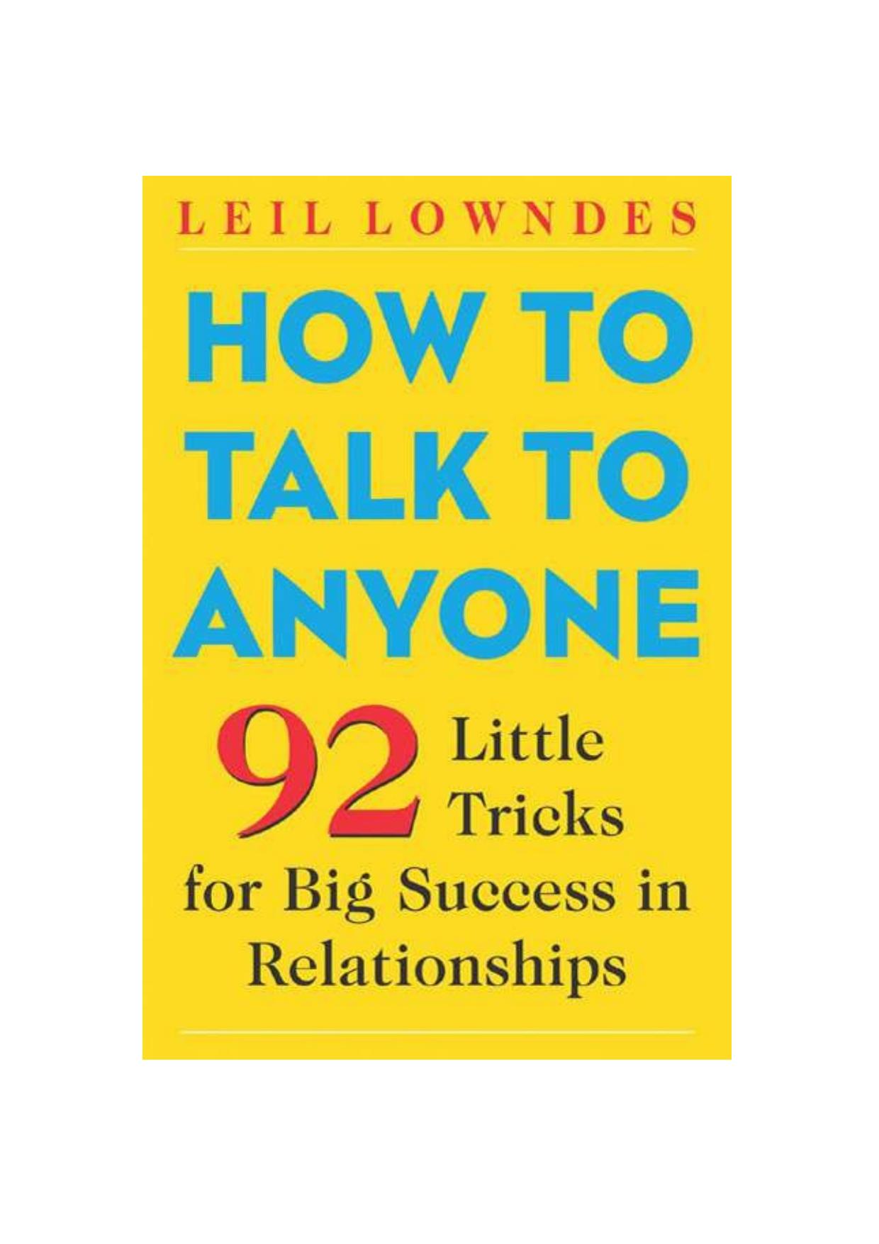 How to Talk Anyone id