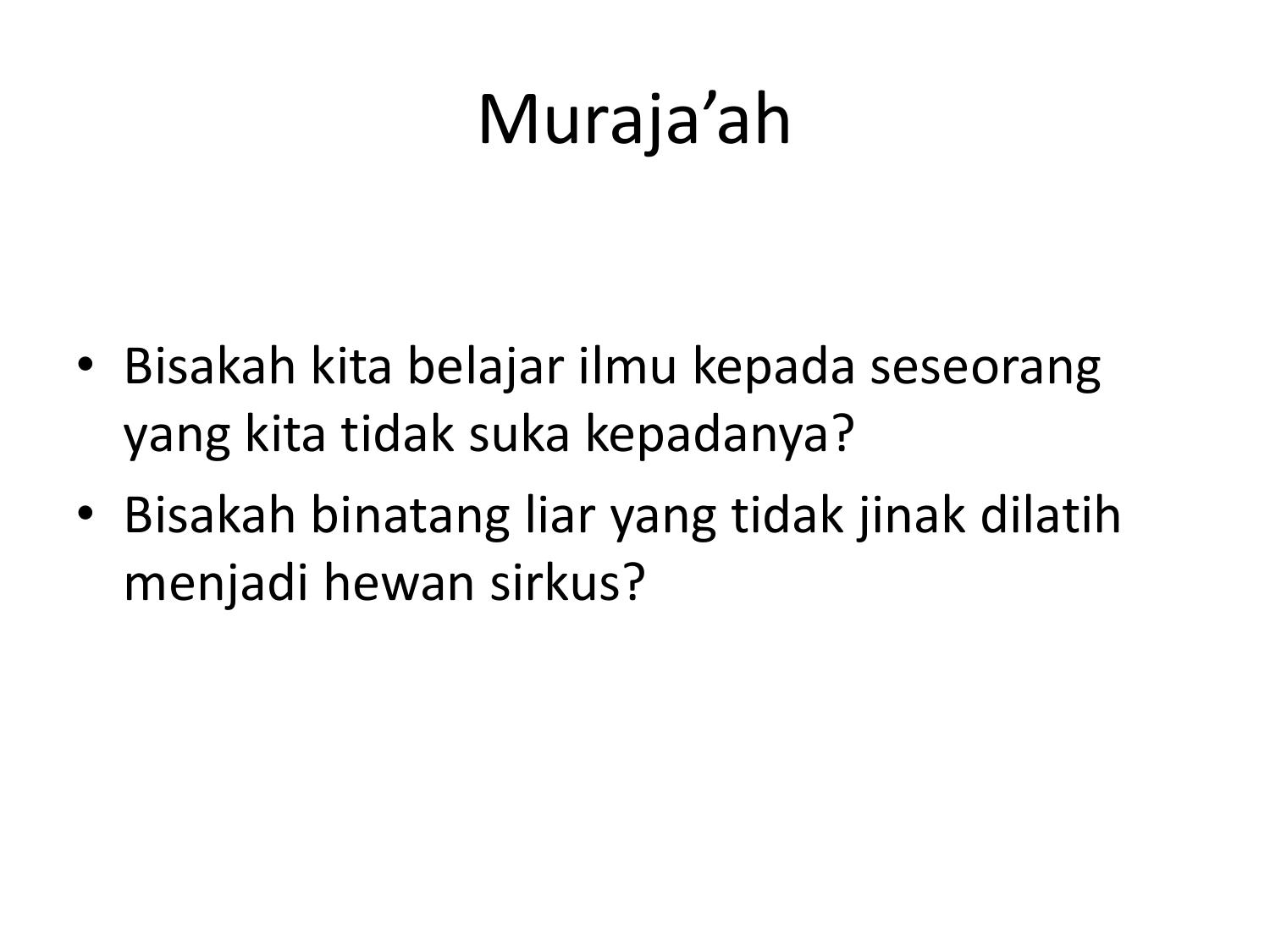 3. Pembelajaran Alamiyah