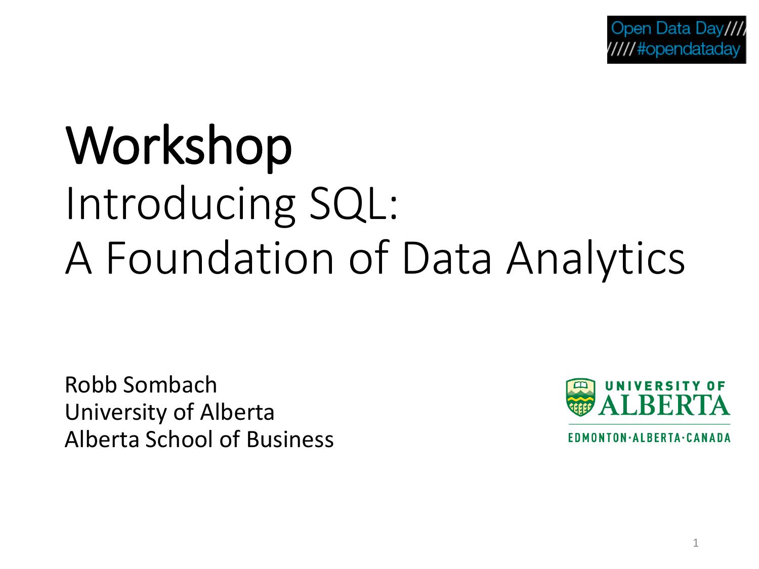 Introducing SQL: A Foundation of Data Analytics