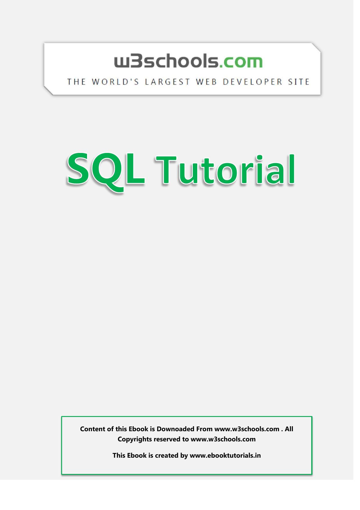 SQL W3School