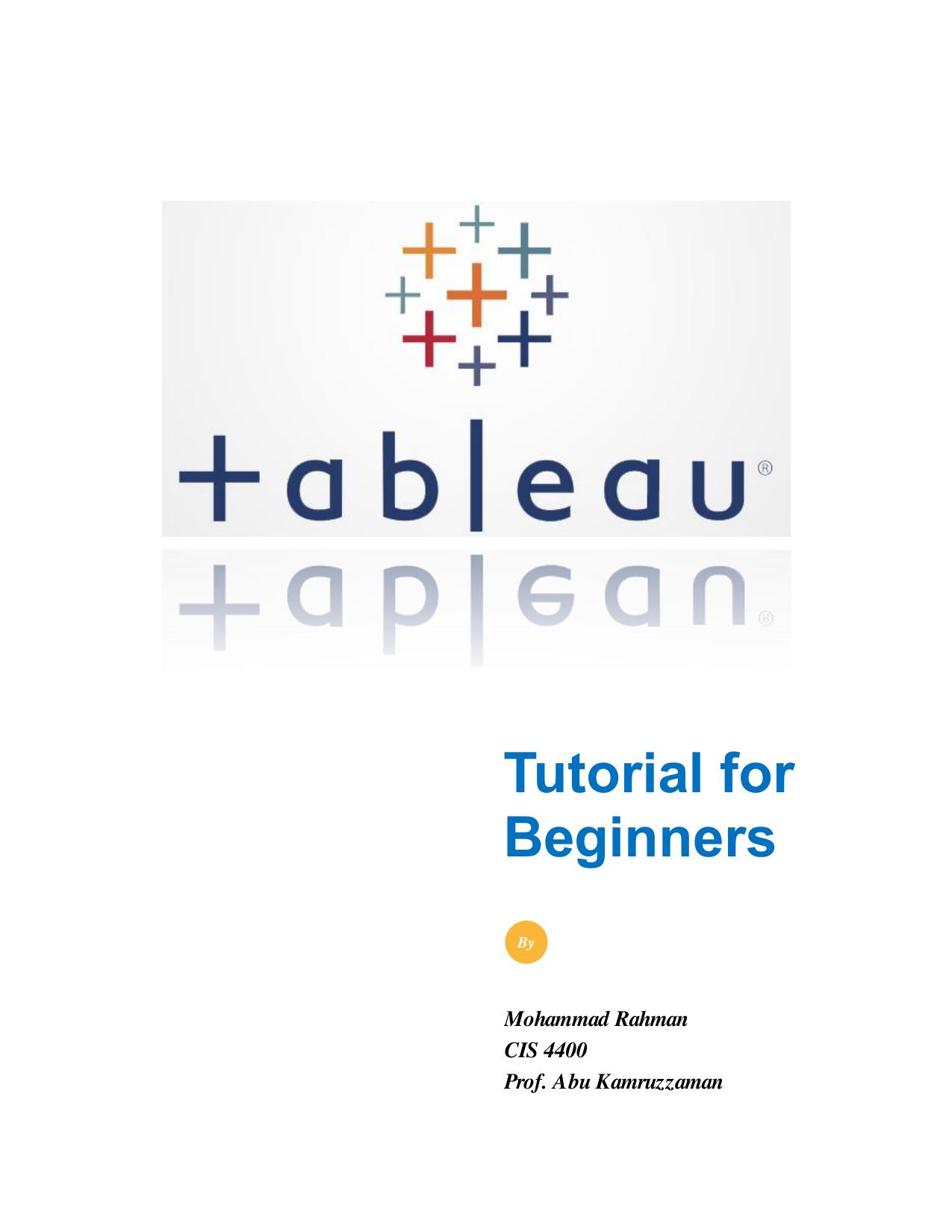 Tutorial for Beginners