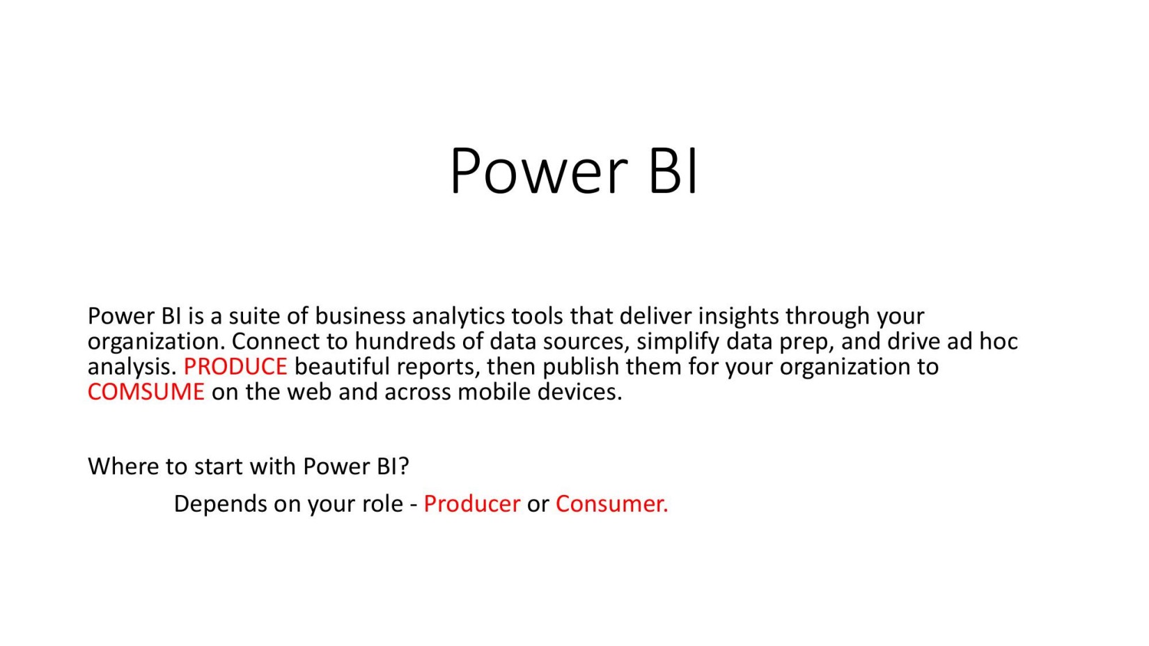 Getting Started with Power BI Desktop