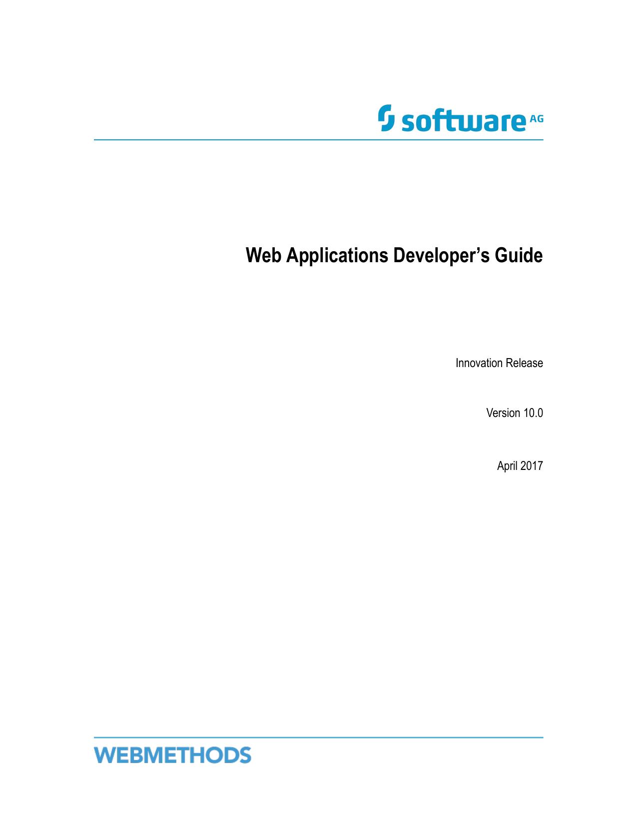 10-0 Web Applications Developers Guide