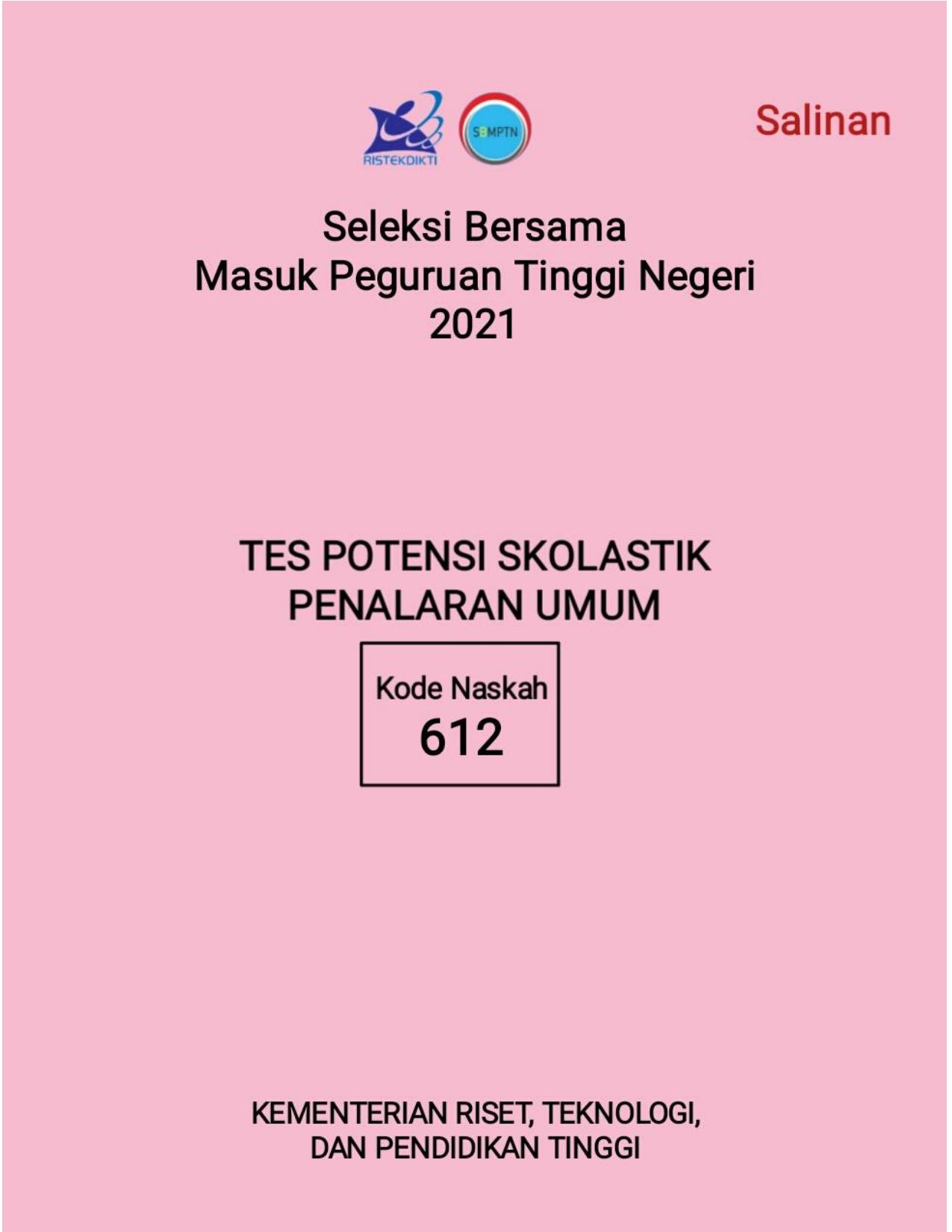 SOAL ASLI DAN PEMBAHASAN SBMPTN 2021 TPS-PENALARAN UMUM (SFILE.MOBI)