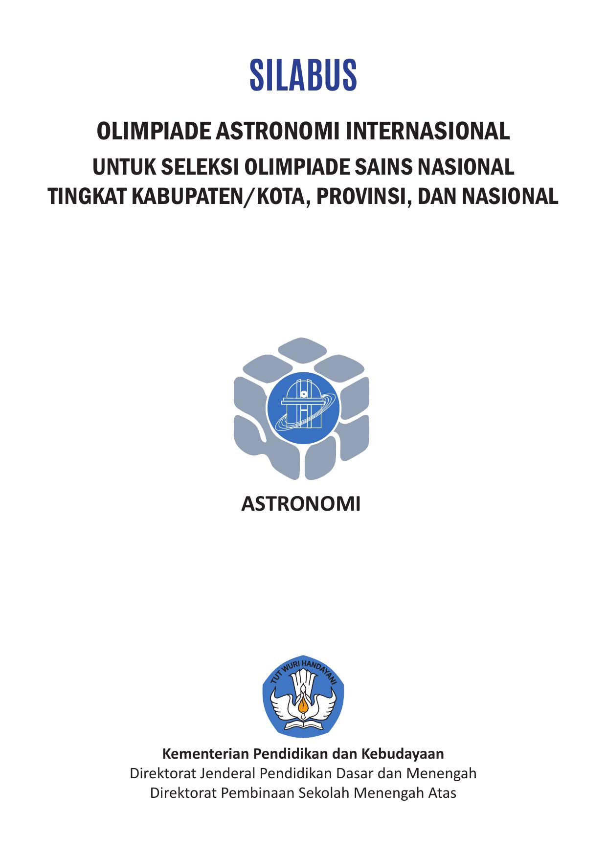 Silabus OSN Astronomi [www.defantri.com]