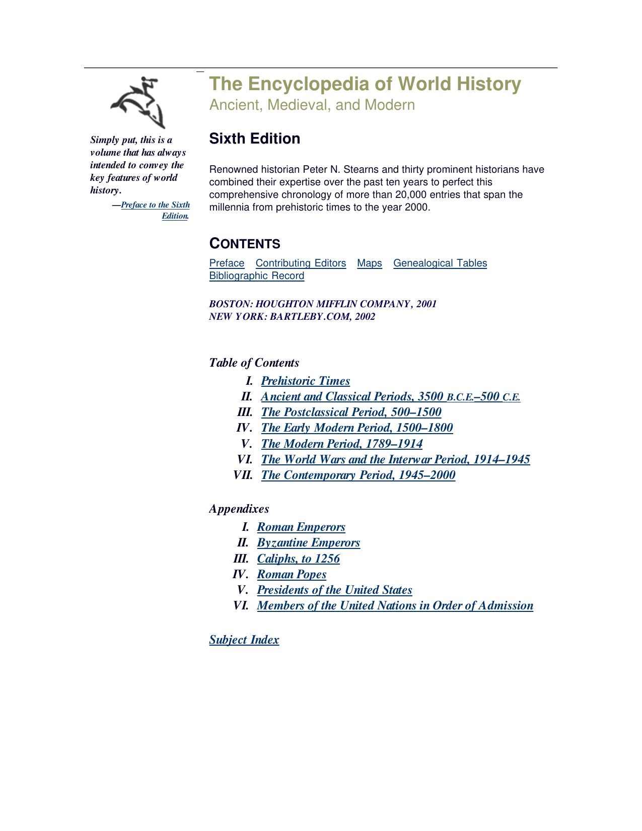 The Encyclopedia of World History The Encyclopedia of World History ( PDFDrive )