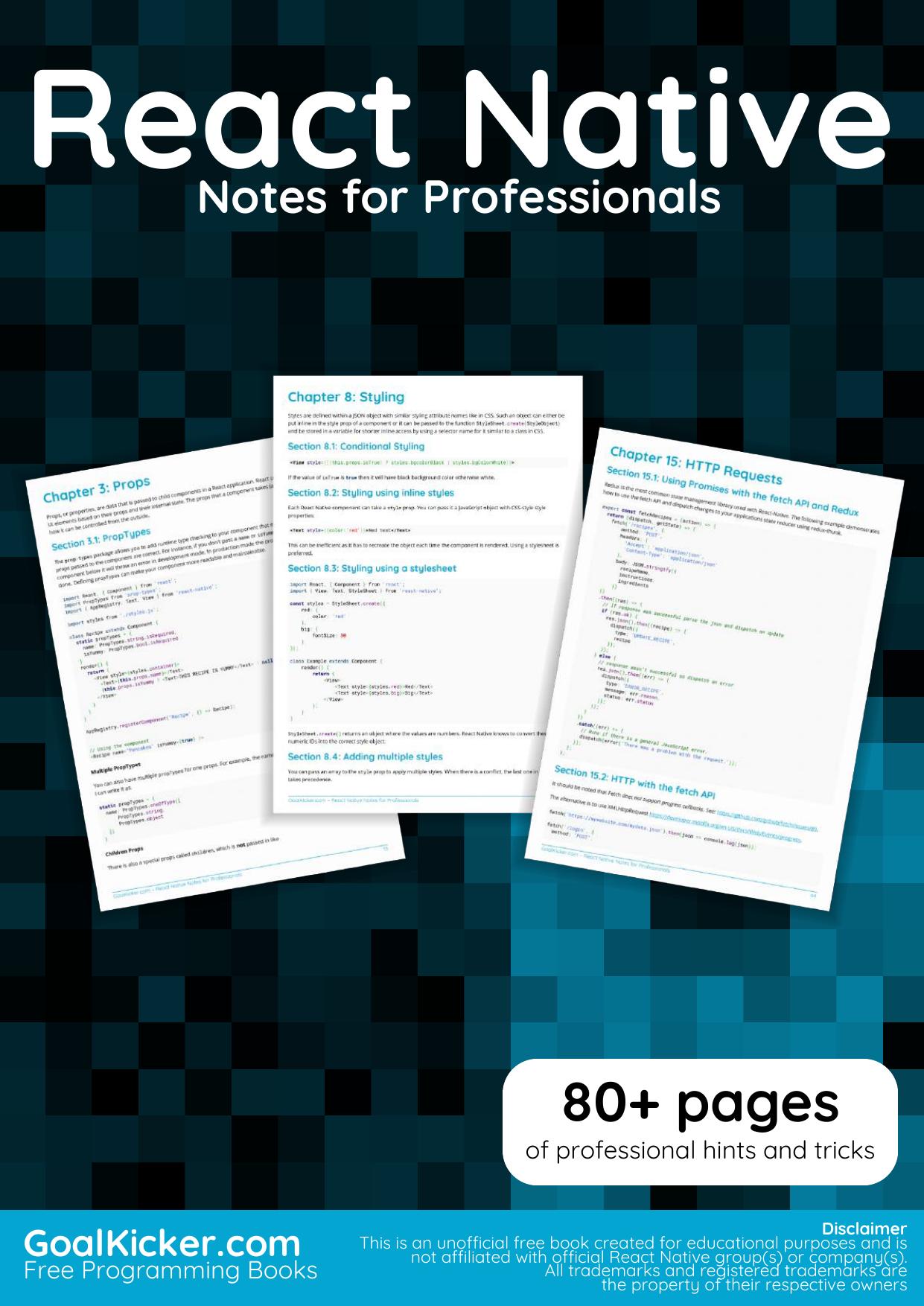 React Native Notes for Professionals
