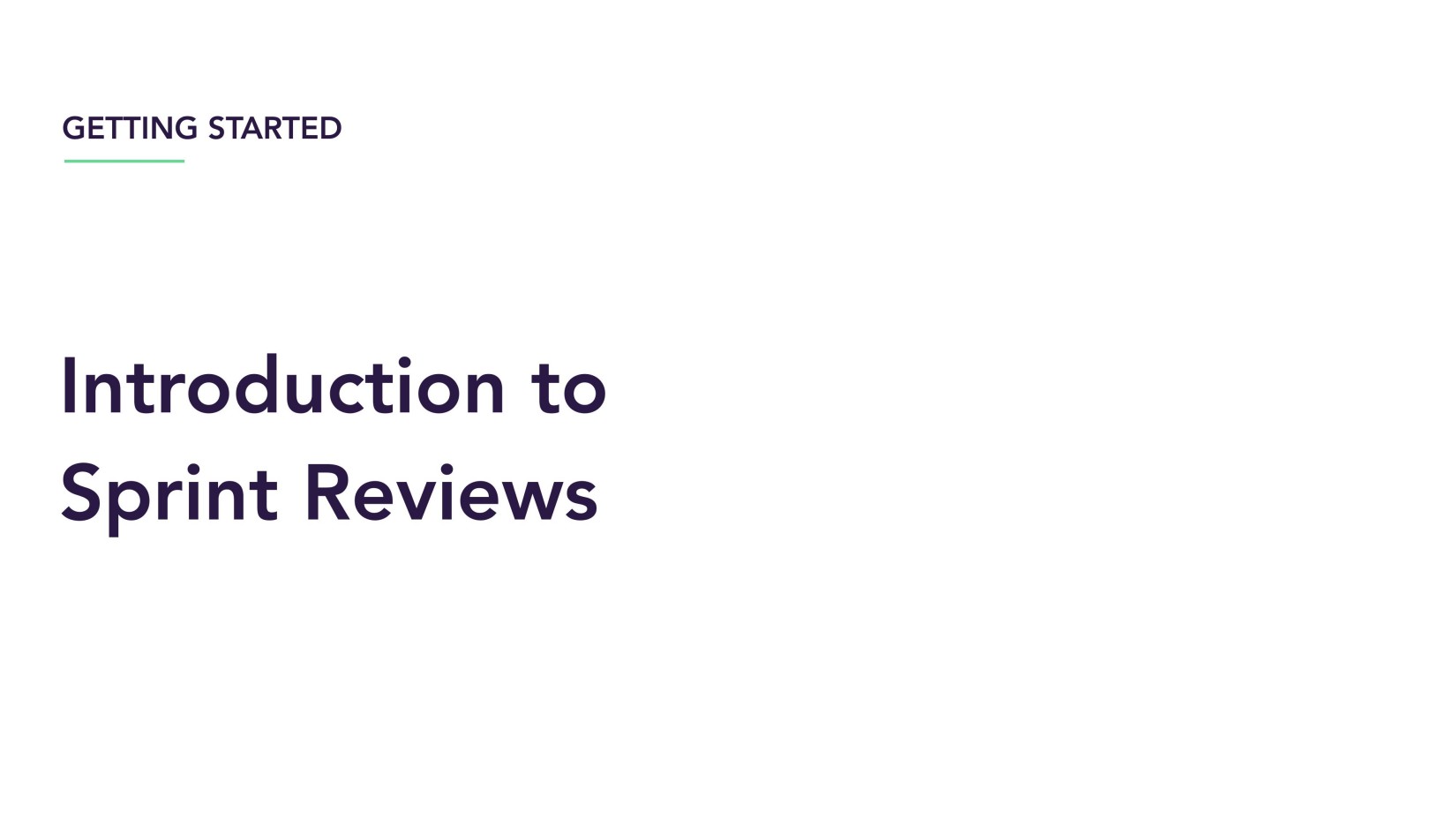 Introduction to Sprint Reviews