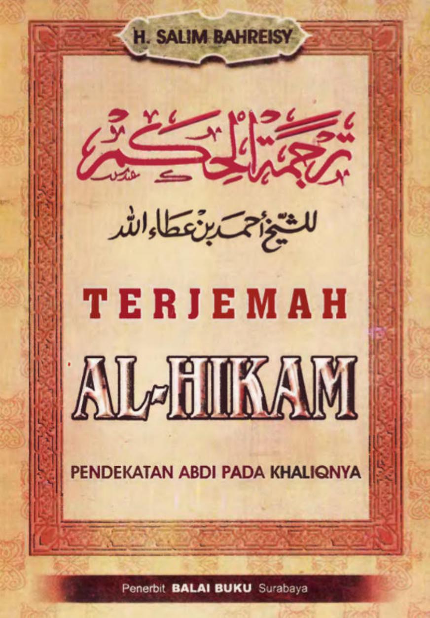 Al-Hikam Pendekatan Abdi Pada Khaliqnya