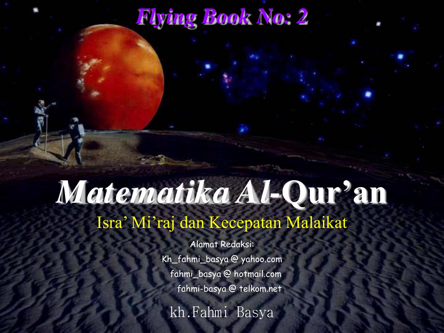 Matematika Al-Quran-Isra Mi raj dan Kecepatan Malaikat